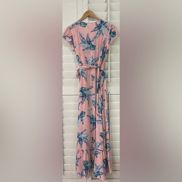 Anthropologie XIX Palm Tulum Wrap Dress - Picture 6 of 11